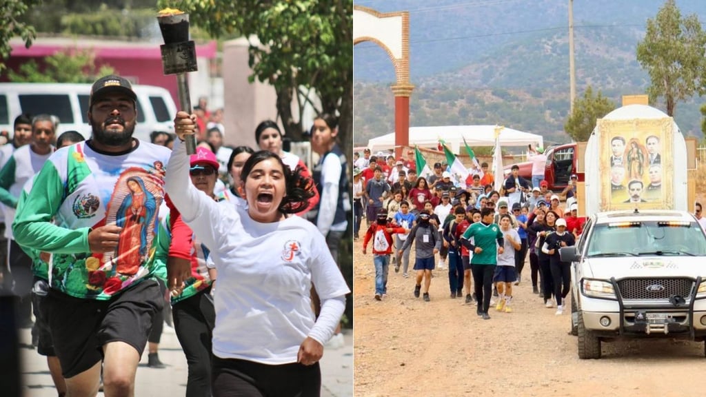 Jóvenes duranguenses llevaron antorcha de esperanza hasta Zacatecas