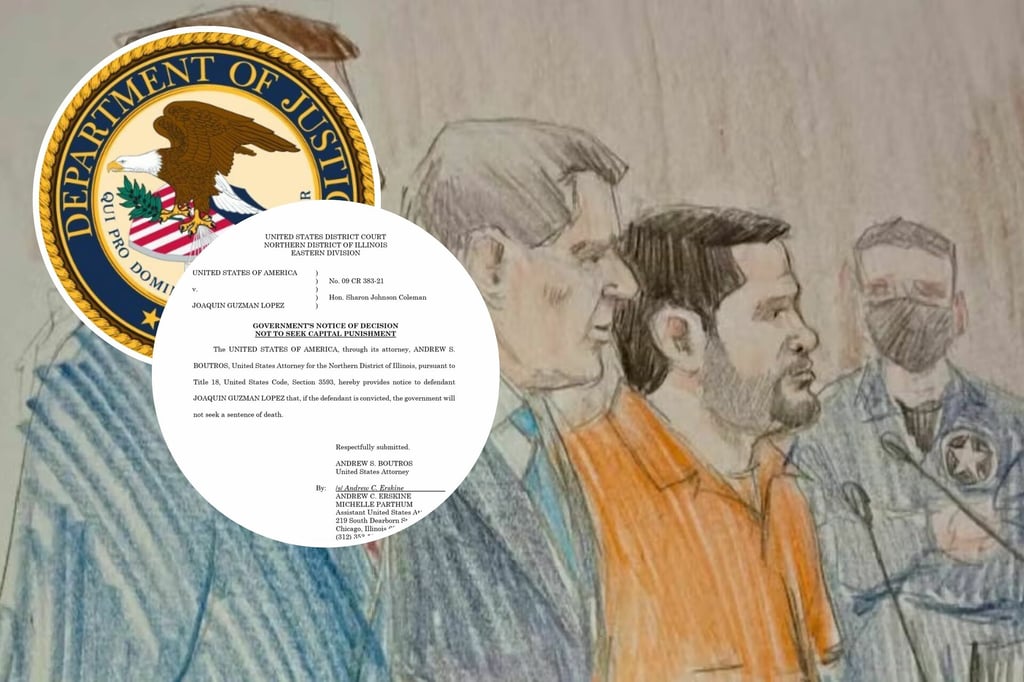 Fiscales de EU acuerdan no buscar la pena de muerte para Joaquín Guzmán, hijo de 'El Chapo'