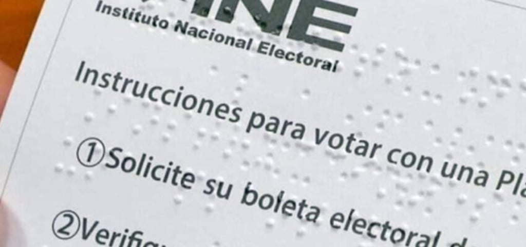 Facilidad. El INE presenta opciones para personas con discapacidad visual.