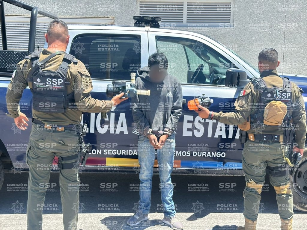 Labor. El operativo Dragón detuvo a un menor de edad por robar un bomba de agua en la ciudad de Durango.