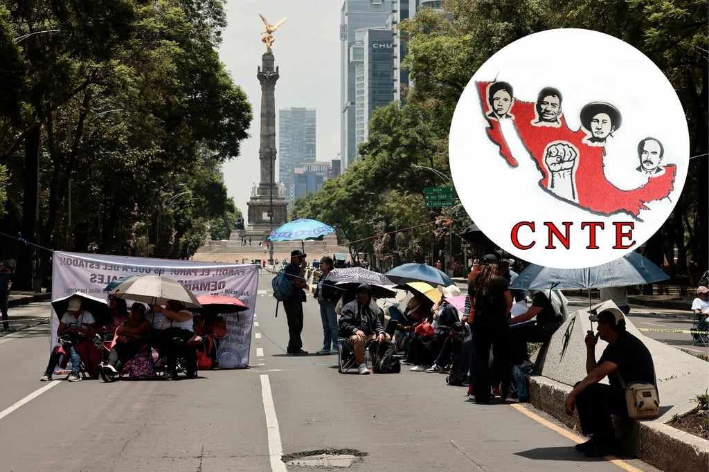 Reforma Ley del ISSSTE: CNTE mantiene bloqueo en Paseo de la Reforma y amaga con seguir