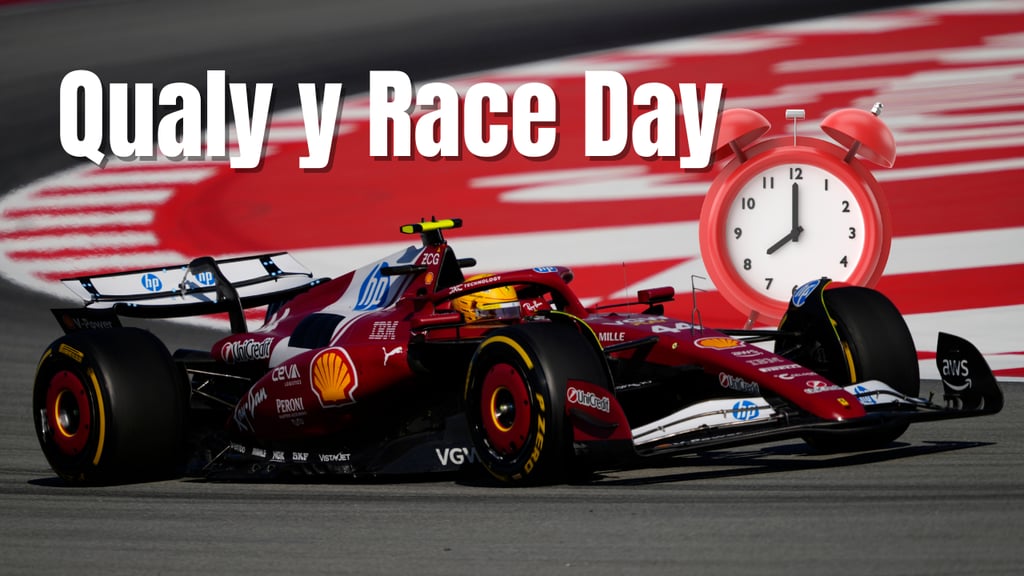 F1: ¿A qué hora y por dónde ver la qualy y carrera del Gran Premio de España?