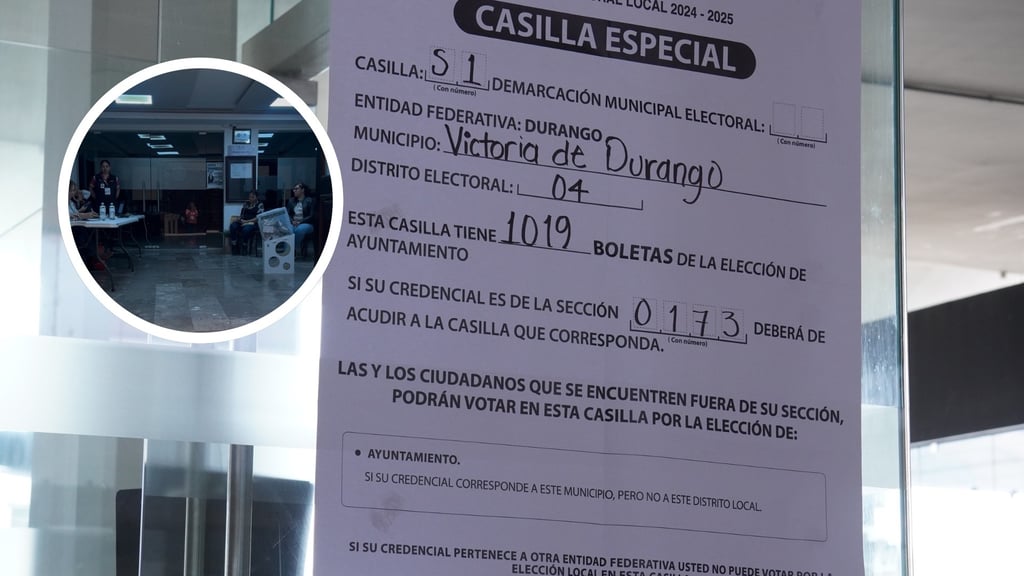 Reportan baja afluencia en casillas especiales de Durango