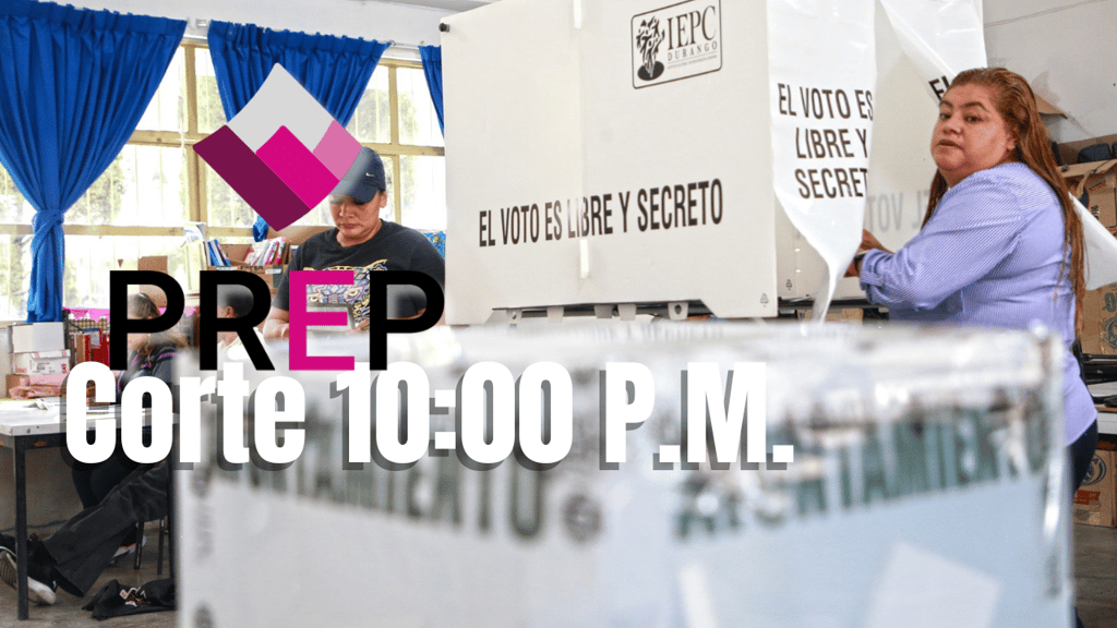 Resultados PREP Presidencia Municipal Durango capital: Corte 22:00 horas