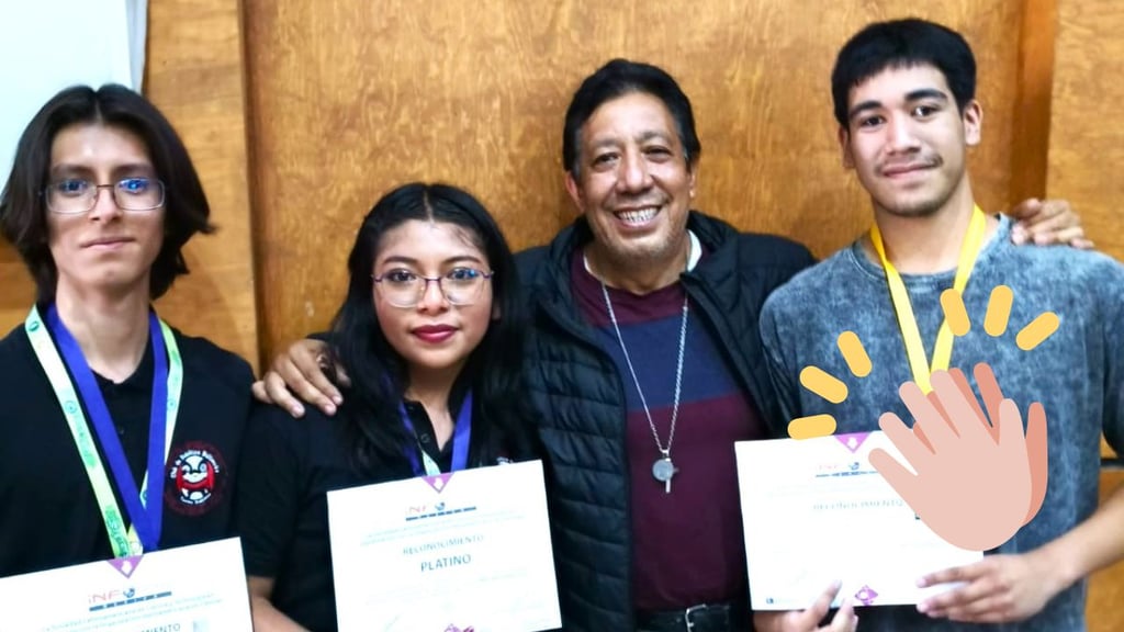 Estudiantes de Durango ganan oro en concurso Infomatrix; representarán a México en Colombia