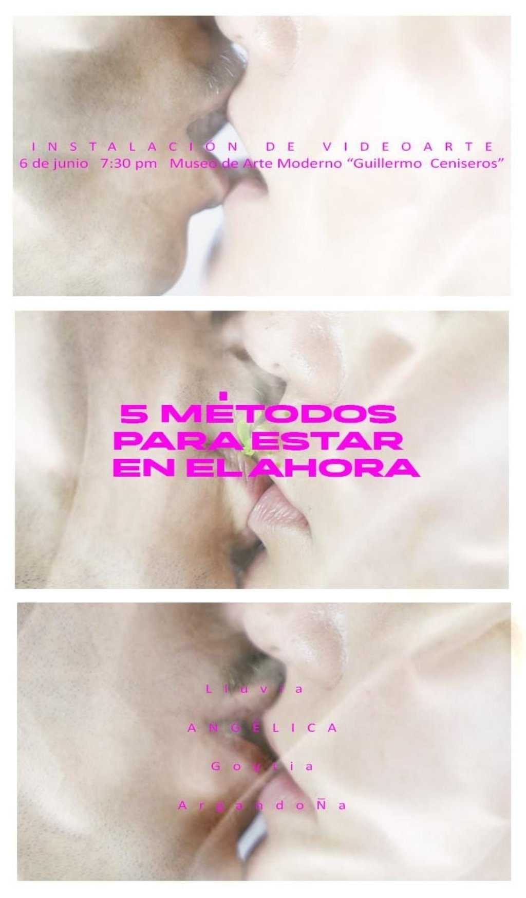 Profundidad. La exposición se compone de cinco ensayos visuales que, mediante imagen en movimiento y un diseño sonoro meticuloso, invitan al espectador a habitar el instante.