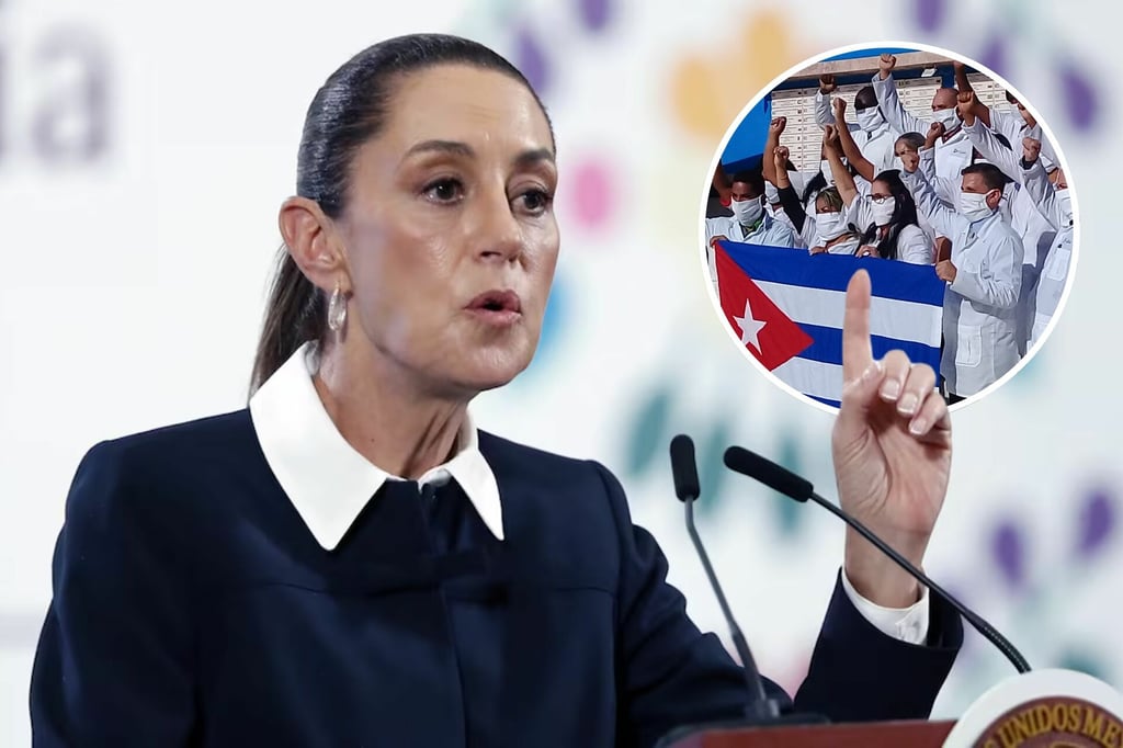 Sheinbaum afirma que los médicos cubanos trabajan en México bajo un acuerdo legal
