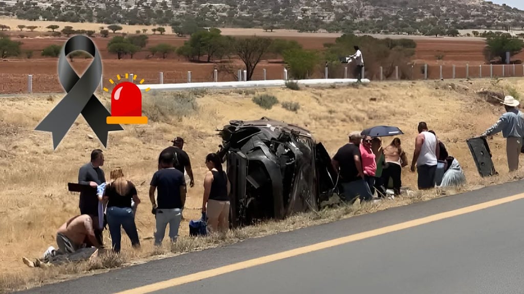 Volcadura en la Durango-Gómez Palacio deja dos personas sin vida y cuatro lesionados