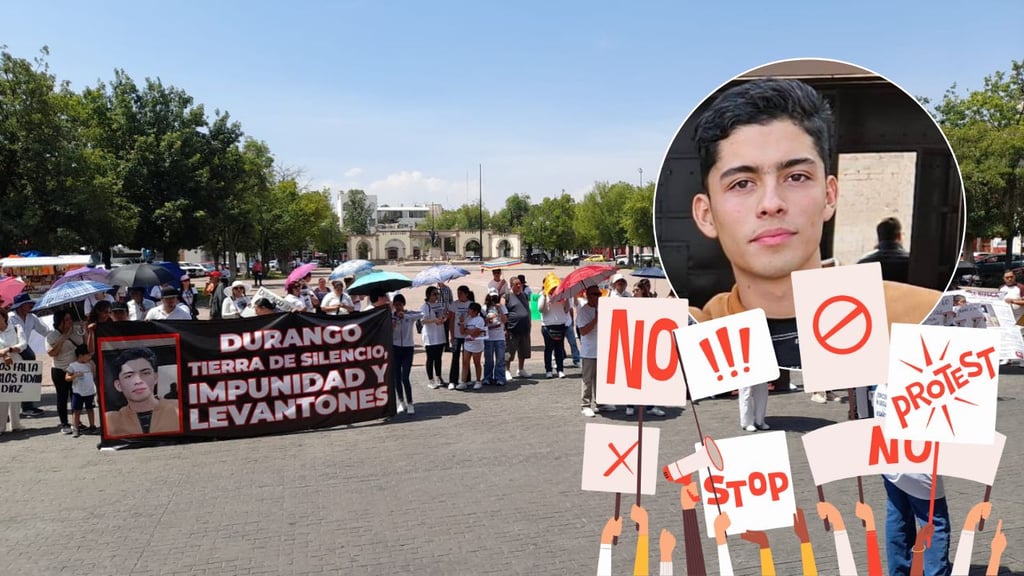 Marchan en Durango por Marco Adriel, a casi una semana de su desaparición