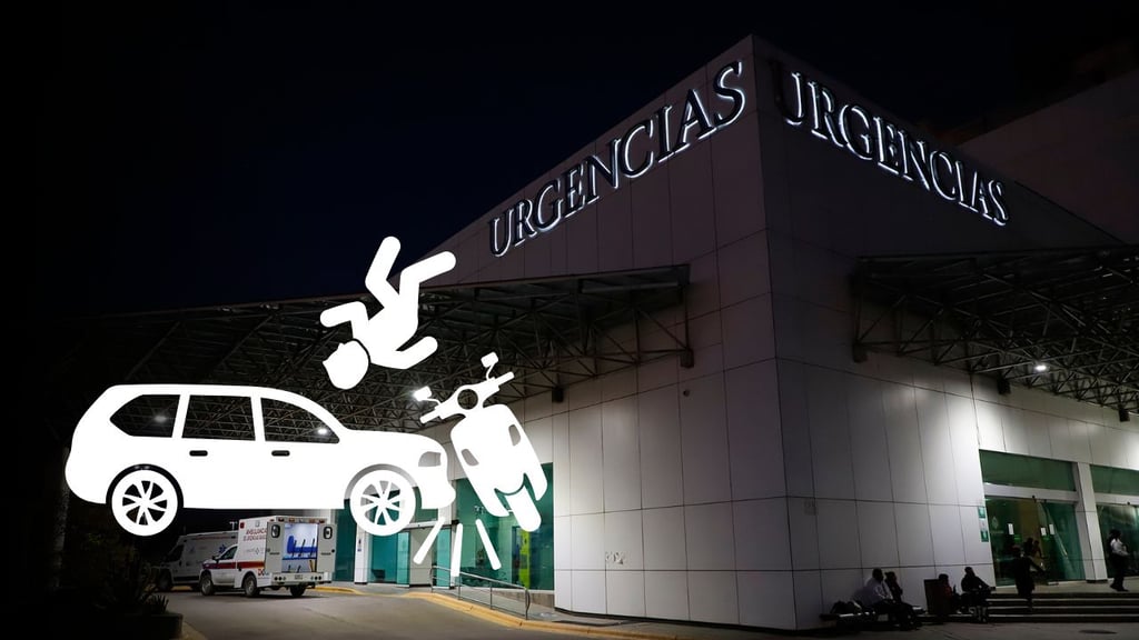Choque de motocicleta con vehículo en Zona Centro de Durango deja dos lesionados