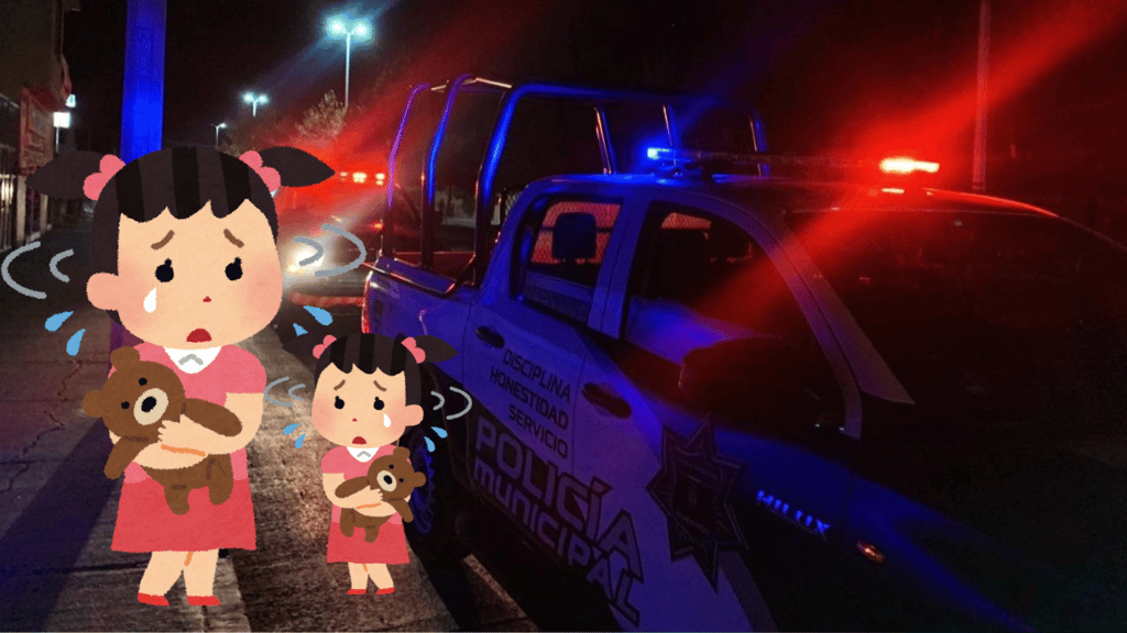 Hermanitas deambulaban solas por Jardines de Durango; vecino las resguardó y avisó a la policía
