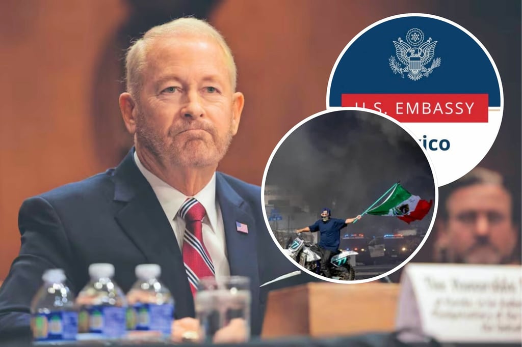 'No representan al pueblo mexicano'; Embajador Ronald Johnson condena manifestaciones violentas en Los Ángeles