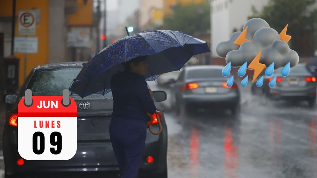 Lluvias fuertes para Durango HOY 9 de junio, ¿también en la capital? Esto dice el pronóstico