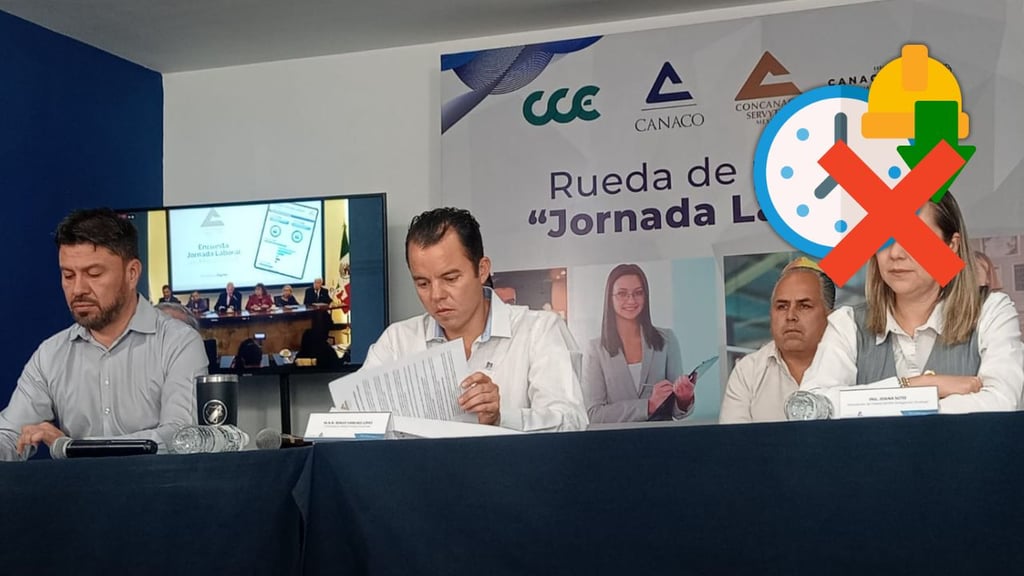 Cámaras empresariales de Durango están en contra de la reducción de la jornada laboral
