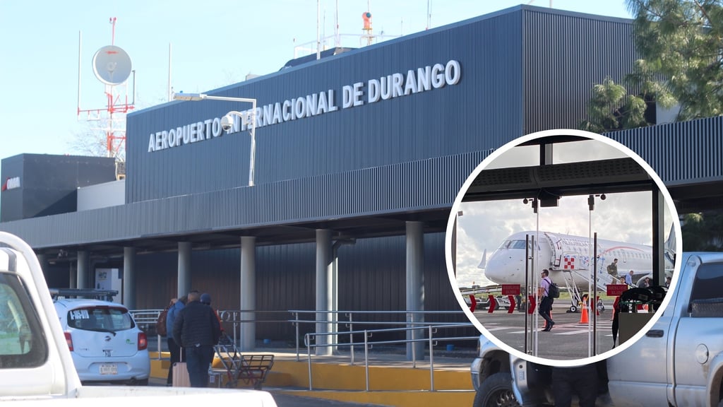 Crece 9.5% el tráfico aéreo en el aeropuerto de Durango durante mayo