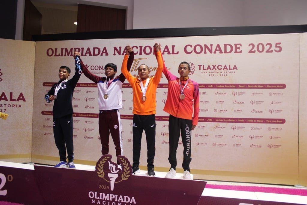 Bronce. El luchador Francisco de Jesús Juárez Santillán sumó otro bronce para la delegación duranguense en Olimpiada Nacional 2025.