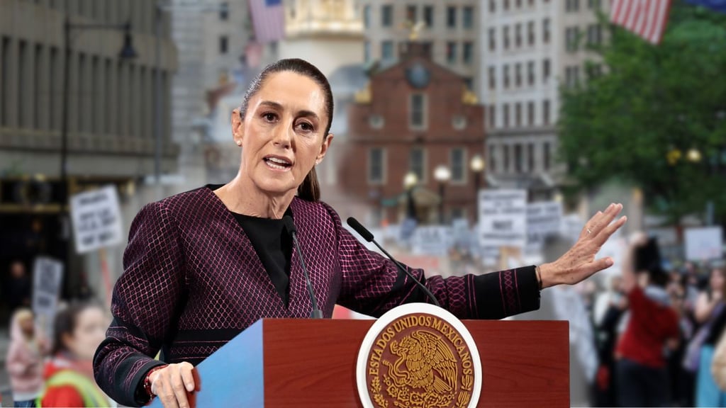 Reconoce Claudia Sheinbaum que llamó a movilizarse, pero por las remesas