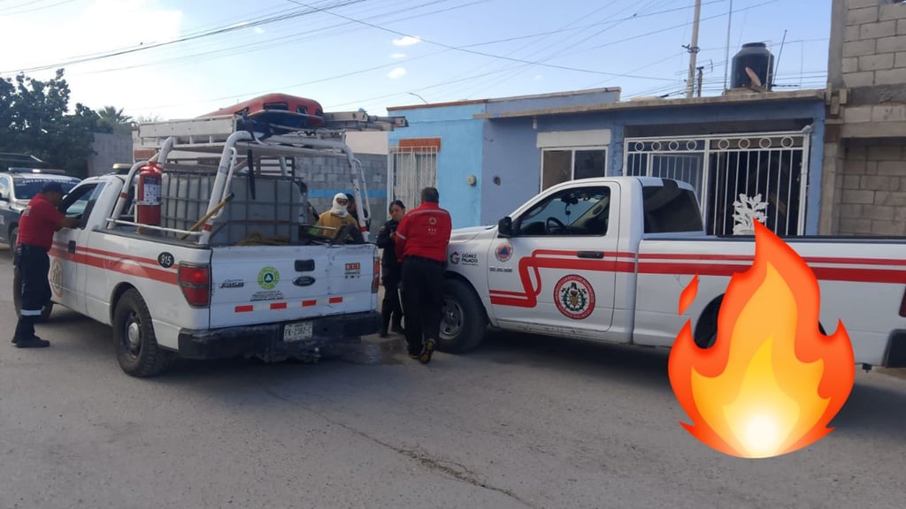 Flamazo por pipa de gas deja a un adolescente con quemaduras, en Gómez Palacio
