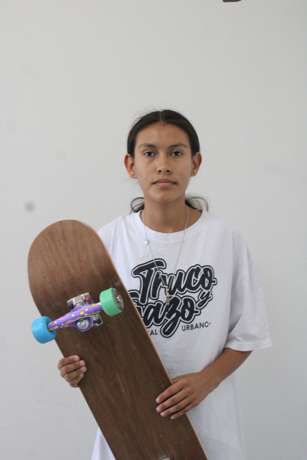 Rostro. A su corta edad, Brileth Ortiz ha demostrado su talento para este naciente deporte, en donde su agilidad y su personalidad al momento de montar la tabla ha destacado con creces.