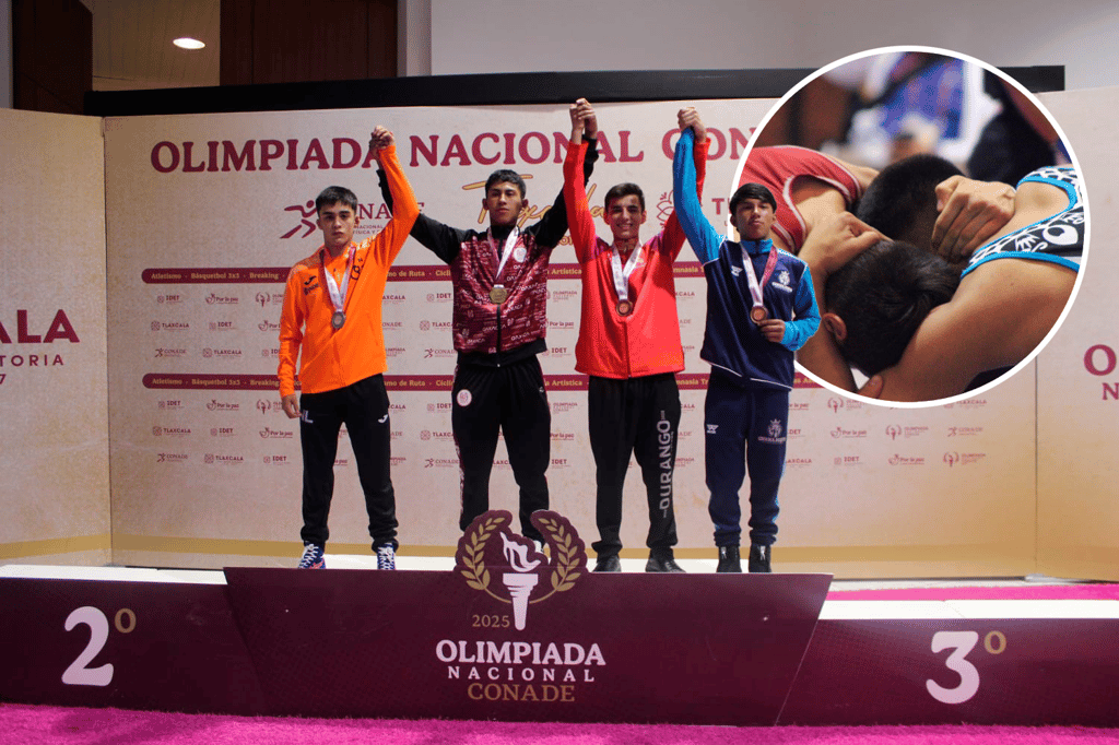 Durango suma dos bronces en luchas estilo libre en la Olimpiada Nacional 2025