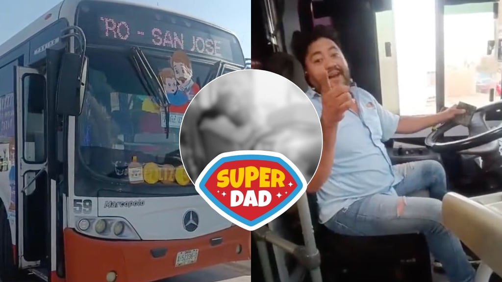 ¡Feliz día, papás! Así los recibe chofer del transporte público en Durango | VIDEO