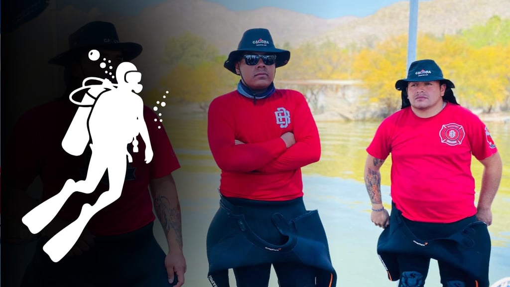 Escuadrón acuático de PC Durango colabora en búsqueda de hombre que cayó a represa en Lerdo