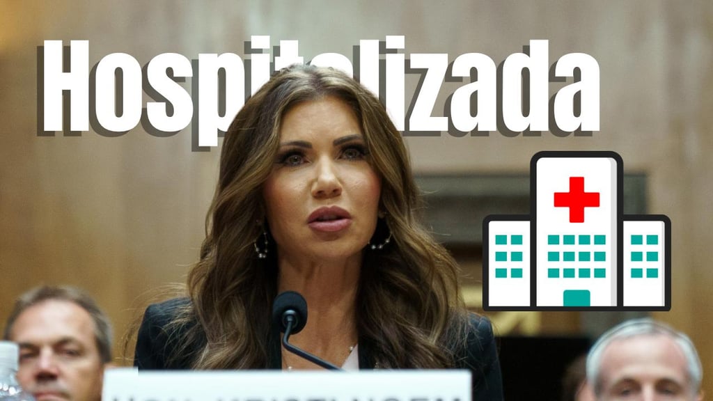 ¿Por qué fue hospitalizada Kristi Noem, Secretaria de Seguridad Nacional de EUA? Esto es lo que sabemos