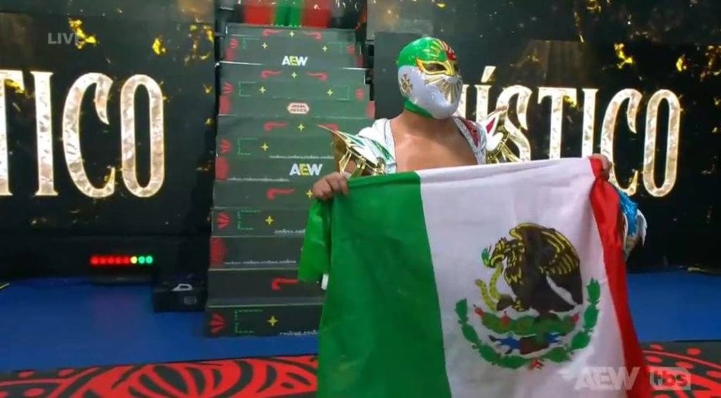 Ídolo. El público se volcó en apoyo al Místico, quien se presentó en el Grand Slam México, donde enfrentó a MJF.