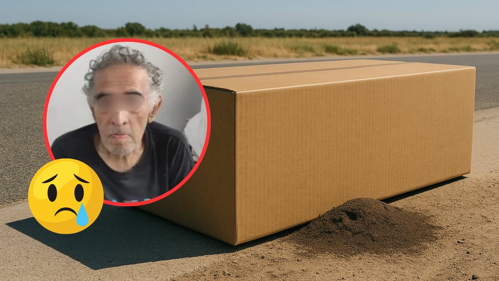 Abuelo es abandonado en una caja de cartón, cerrada y expuesta al sol
