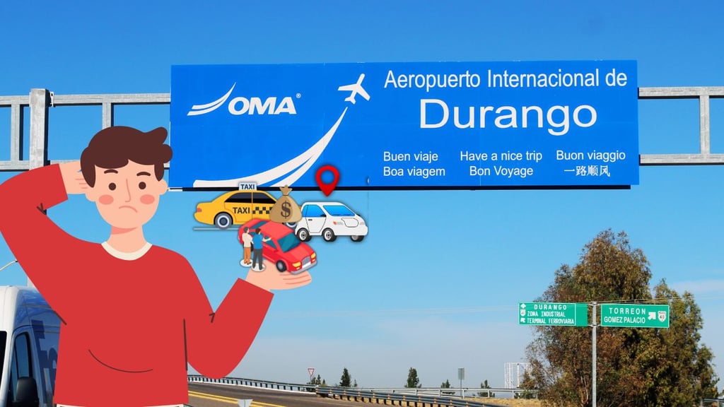 ¿Cobra más barato un taxi, un Uber o un Bolt para ir al Aeropuerto Durango?