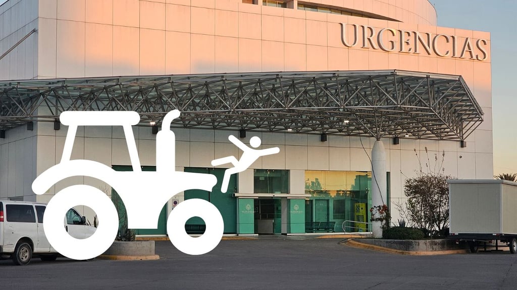 Adolescente resulta lesionado tras caer de un tractor en Mezquital; fue trasladado al HG450