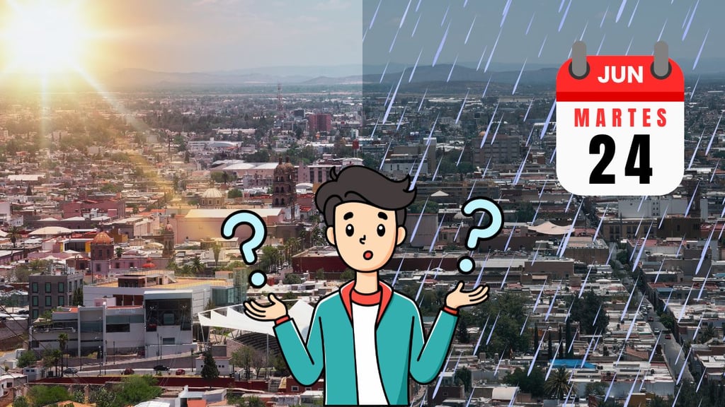 ¿Más lluvias para la ciudad de Durango? Así será el clima HOY martes 24 de junio