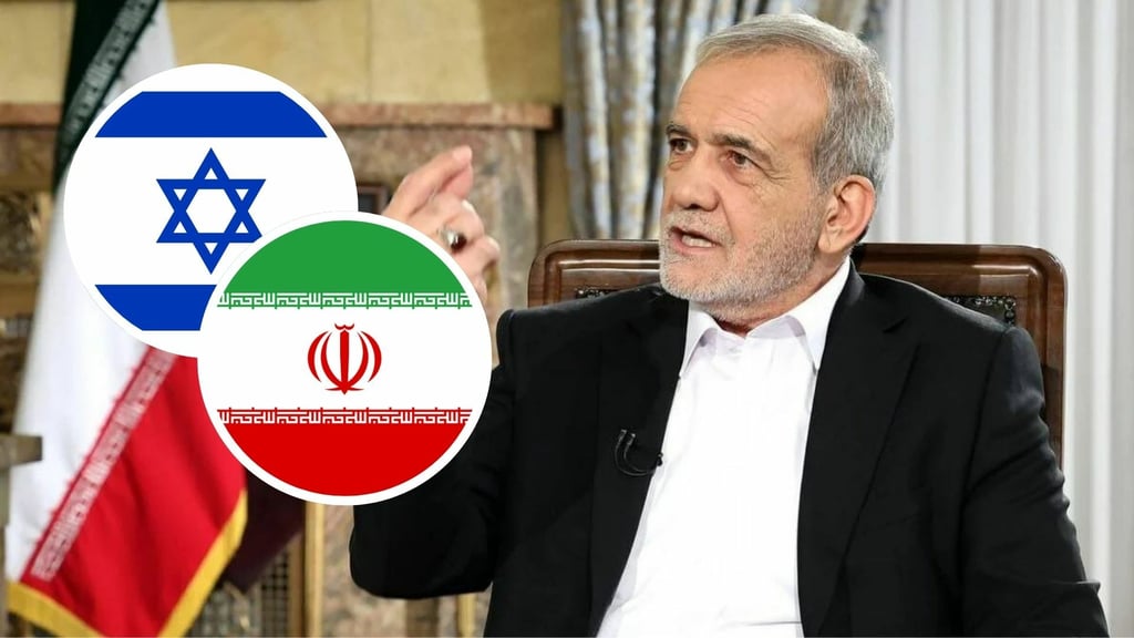Masoud Pezeshkian, presidente de Irán, anuncia el fin de la guerra con Israel