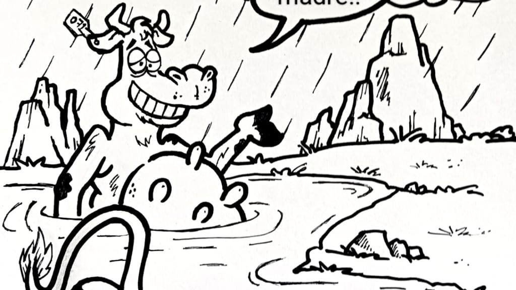 'Por fin la lluvia', el cartón de Gabo Íñiguez