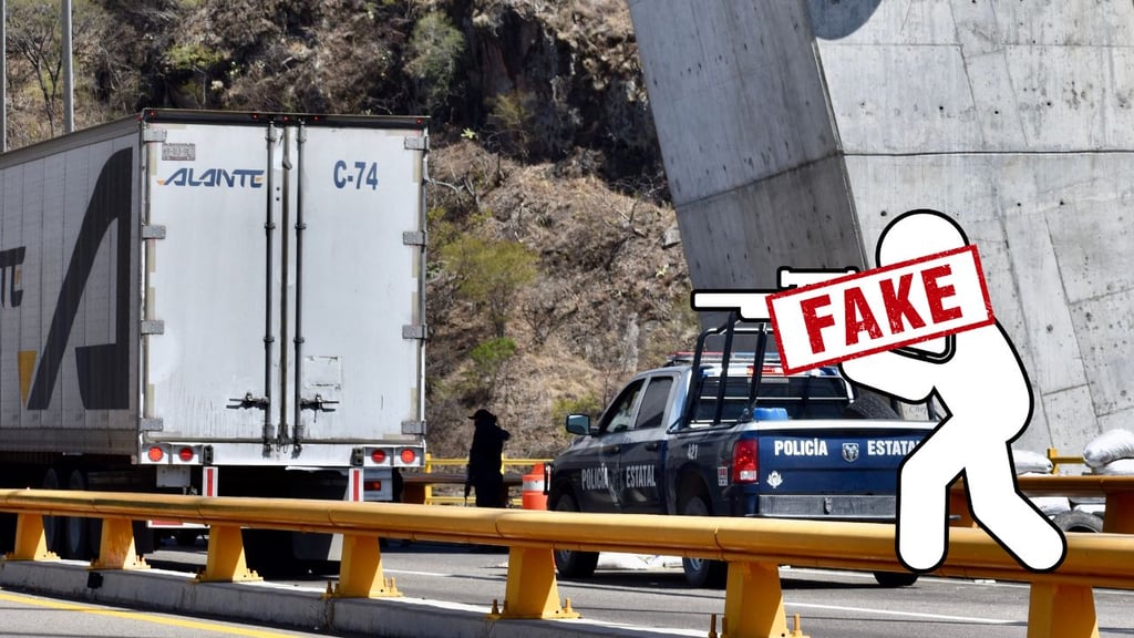 Chofer de tráiler genera movilización tras falsa alarma de asalto en la Durango-Mazatlán