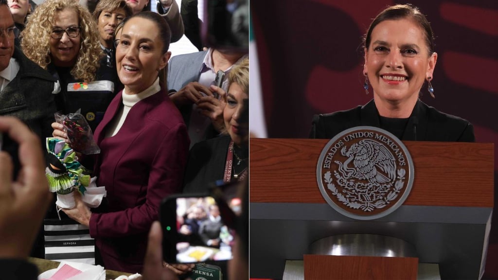 Sheinbaum reacciona a la felicitación de Beatriz Gutiérrez Müller