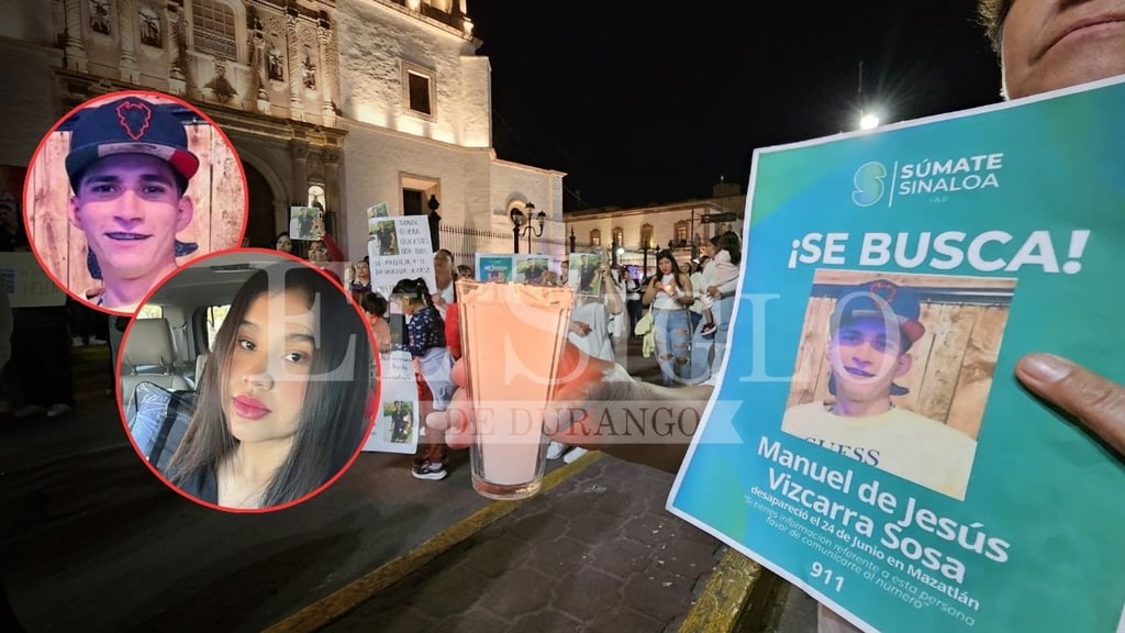 '¡Helena, Manuel, nos faltan ustedes!', duranguenses exigen localización de par de jóvenes en Mazatlán