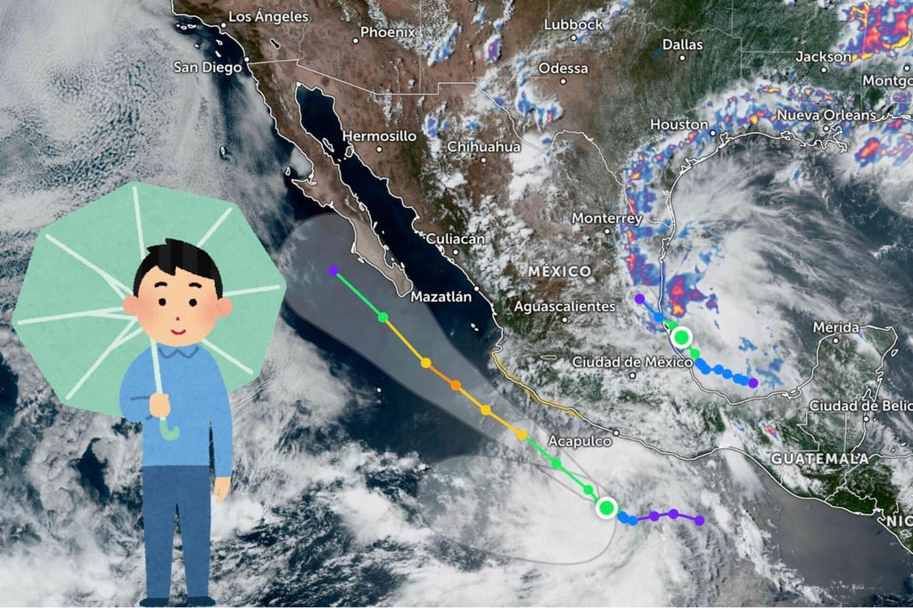 México sufre el embate de dos tormentas tropicales y un huracán; ¿Durango se verá afectado?
