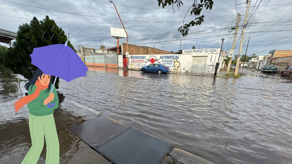 Lluvias en Durango generan encharcamientos severos, falla de semáforos y señalamientos caídos