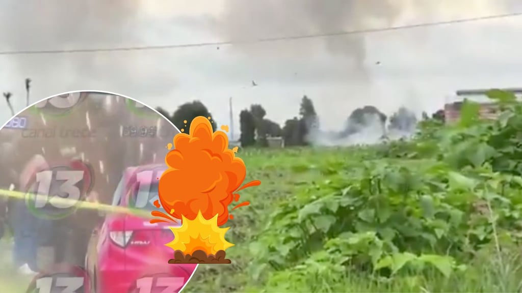 VIDEO: Explotan dos granadas en auto abandonado; dos policías resultaron lesionados