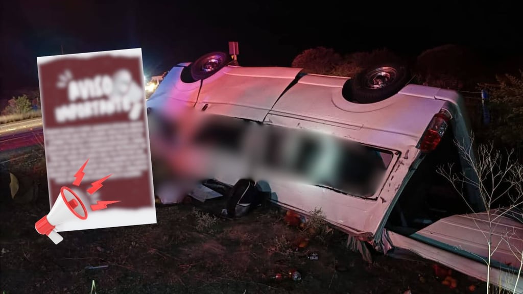 Desmienten que involucrados en accidente de Sombrerete sea un grupo de baile