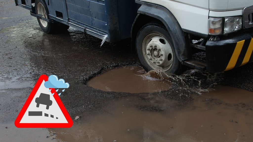 Malas condiciones en carreteras de Durango se agravan con las lluvias
