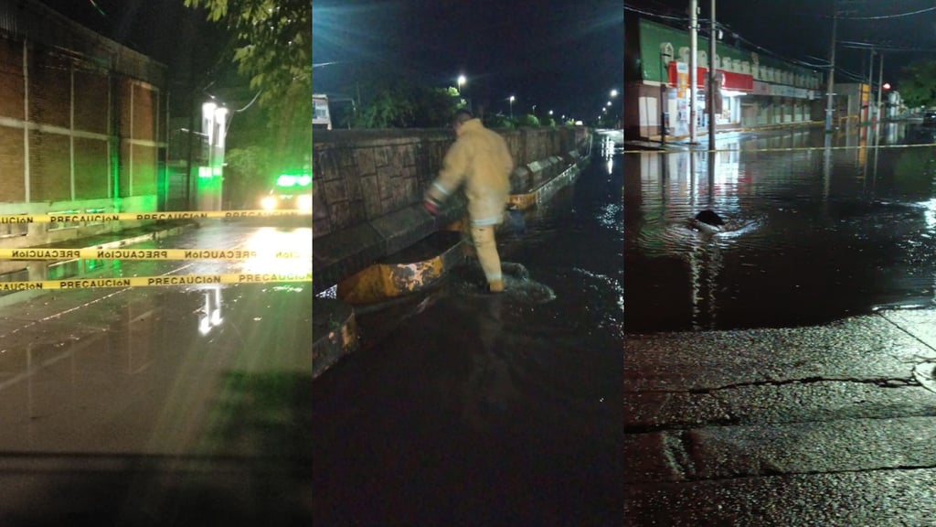 Nueve colonias y fraccionamientos de Durango presentaron incidencias por lluvias esta madrugada