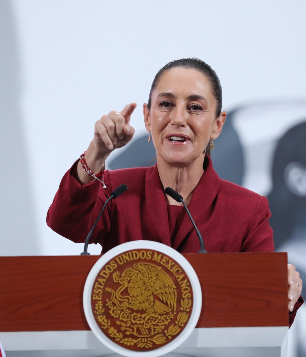 Postura. La presidenta Claudia Sheinbaum Pardo aseguró que el peso mexicano se mantiene sólido.