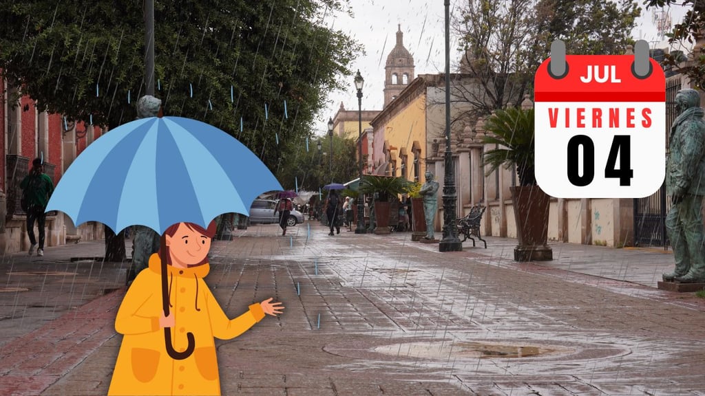 ¿Tarde lluviosa en la capital de Durango? Así será el clima HOY viernes 4 de julio