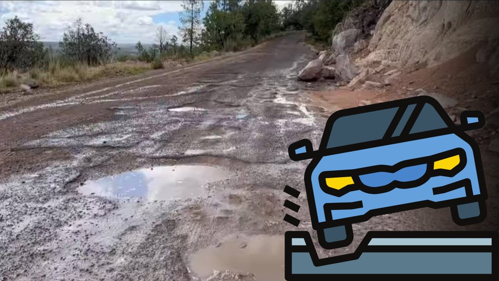 Estiman daños en el 50% de las carreteras de Durango