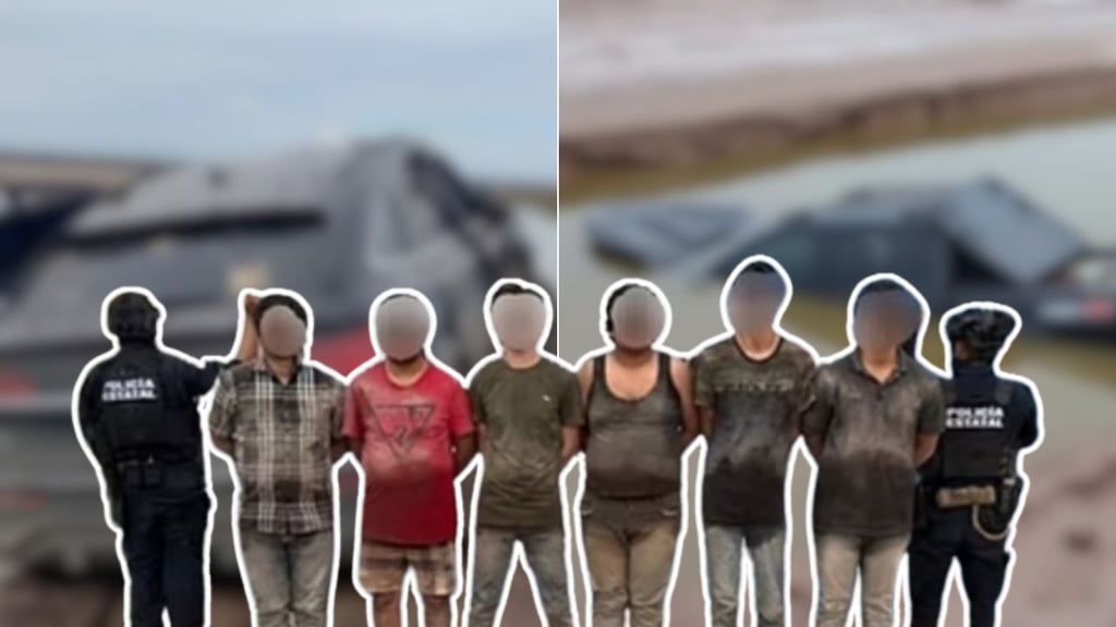 Violencia en Sinaloa: hombres armados intentan escapar y caen en un canal de lodo