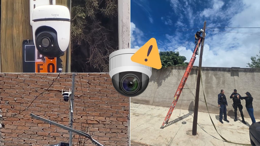 Retiran cámaras de vigilancia particulares instaladas en zonas no permitidas de Durango