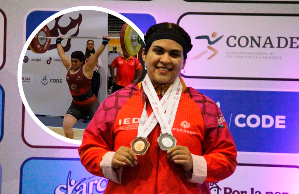 Duranguense Rosa Alyn Rivas logra plata y dos bronces en levantamiento de pesas