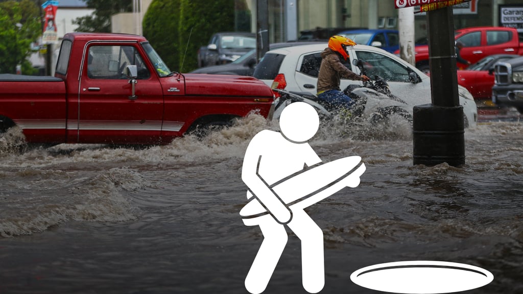 Lluvias en Durango: alerta AMD por riesgos al levantar tapas de registro